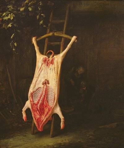 Gehäutetes Schwein von Adriaen Jansz. van Ostade